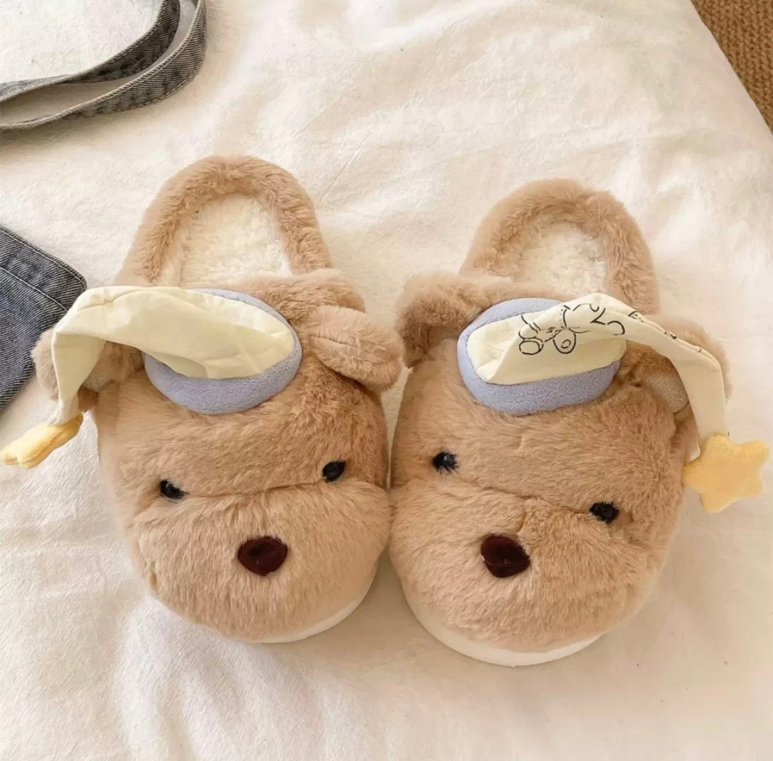 Sleepy Bear Slippers