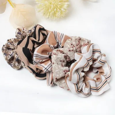 PlaidPack Hair Scrunchies Set 5-Piece