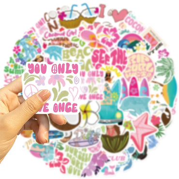 Coconut Vibes - 50Pcs Sticker Pack