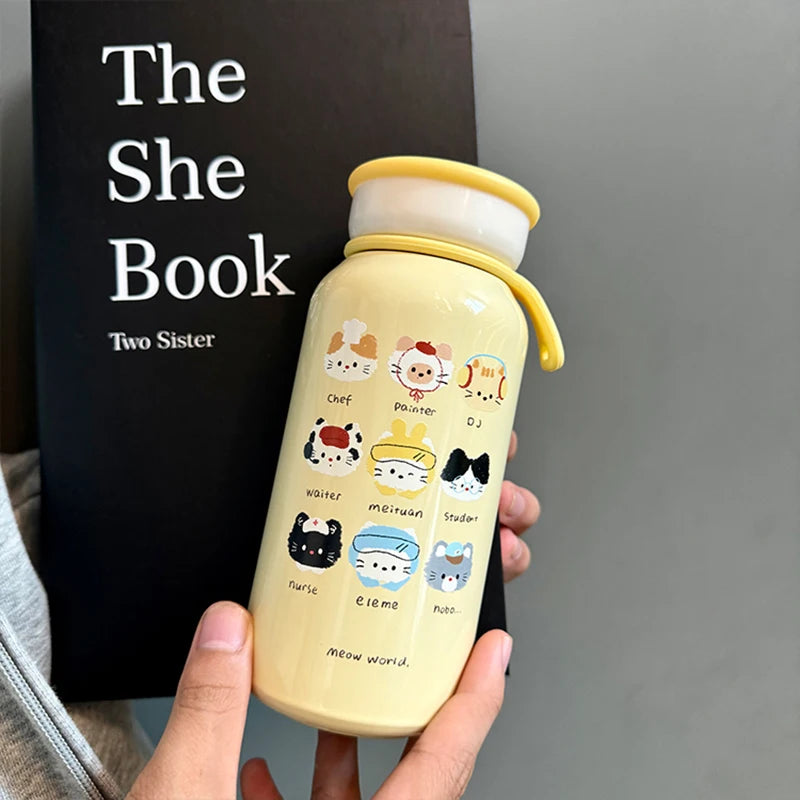 PurrFect Kawaii Cat Coffee Tumbler 400ml