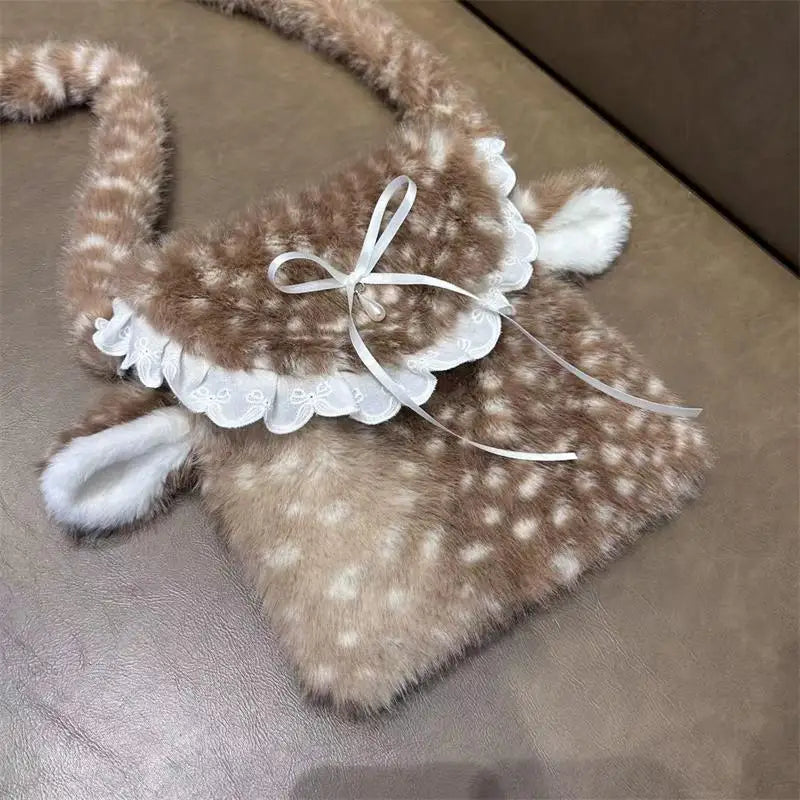 Fawn Plush Bag