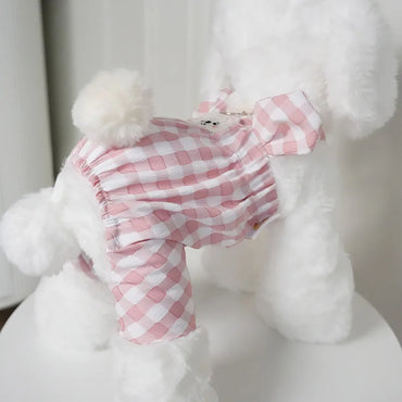 Picnic Check - Pet Four-Leg Overalls