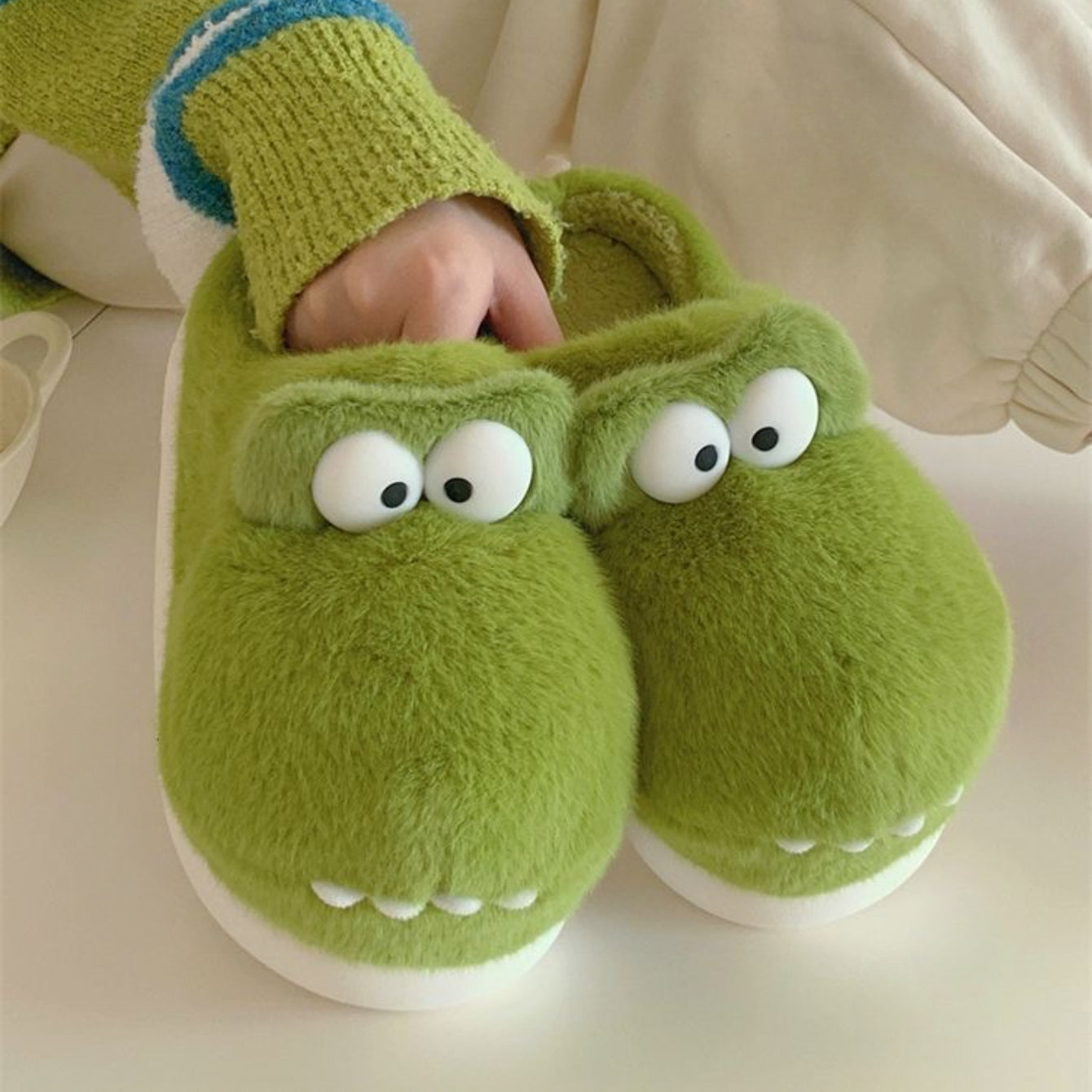 Croc Platform Slippers