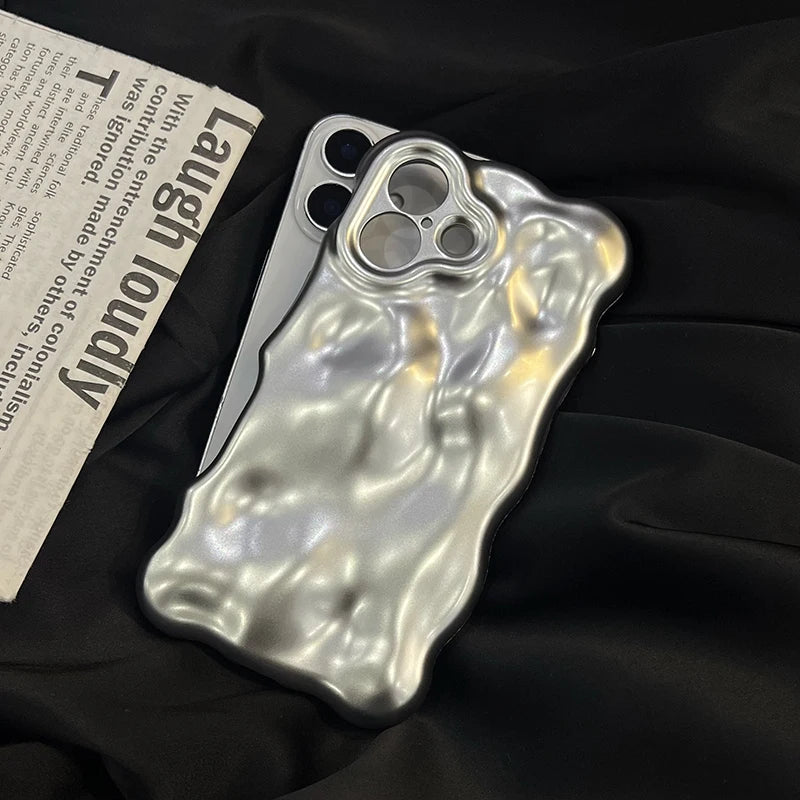 Cosmic Silver Meteorite - iPhone Case