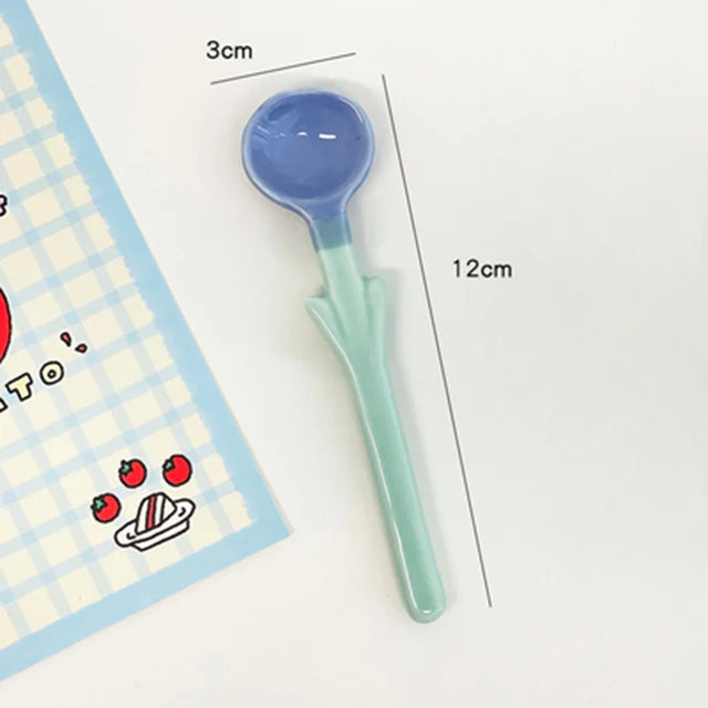BloomSpoon Kawaii Tulip Ceramic Spoon