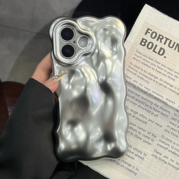 Cosmic Silver Meteorite - iPhone Case