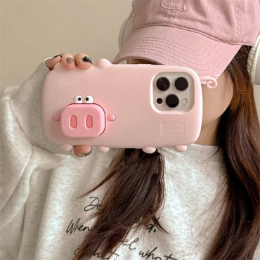 Piggy Pop Stand - iPhone Case