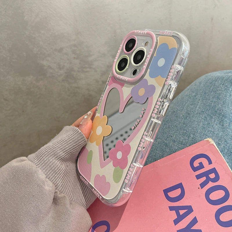 Floral Mirror - Phone Case
