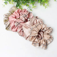 PlaidPack Hair Scrunchies Set 5-Piece