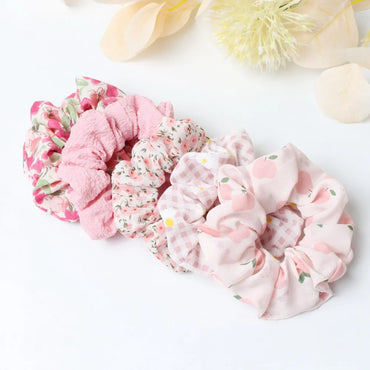 PlaidPack Hair Scrunchies Set 5-Piece