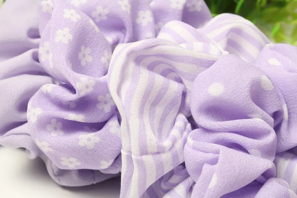 PlaidPack Hair Scrunchies Set 5-Piece