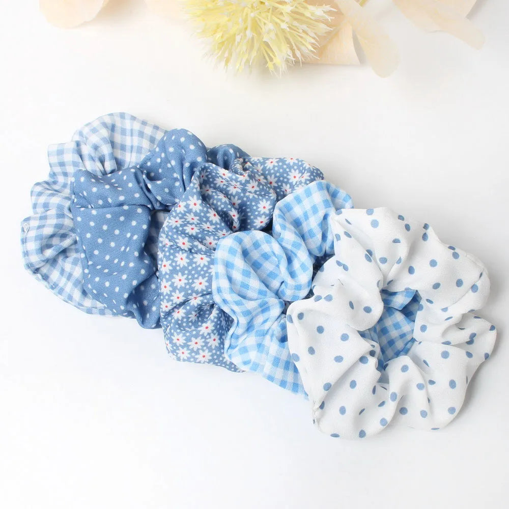 PlaidPack Hair Scrunchies Set 5-Piece