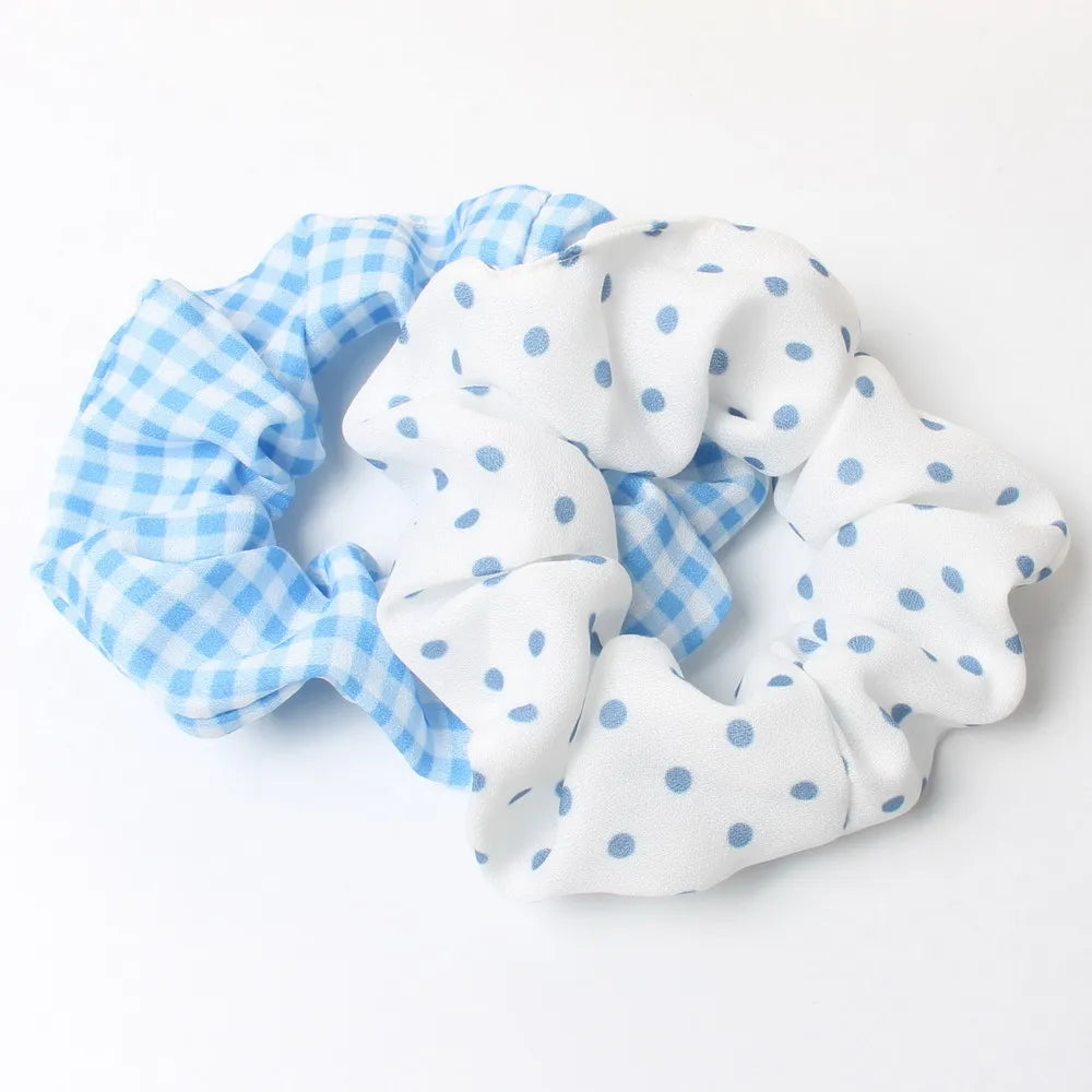 PlaidPack Hair Scrunchies Set 5-Piece
