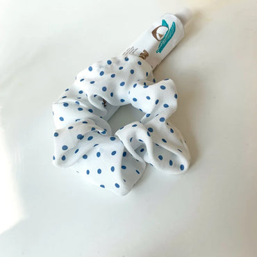 Blueberry Bloom  – Soft Patterned Scrunchie Set