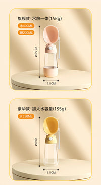 HydroSip Portable Pet Water Bottle 2-in-1