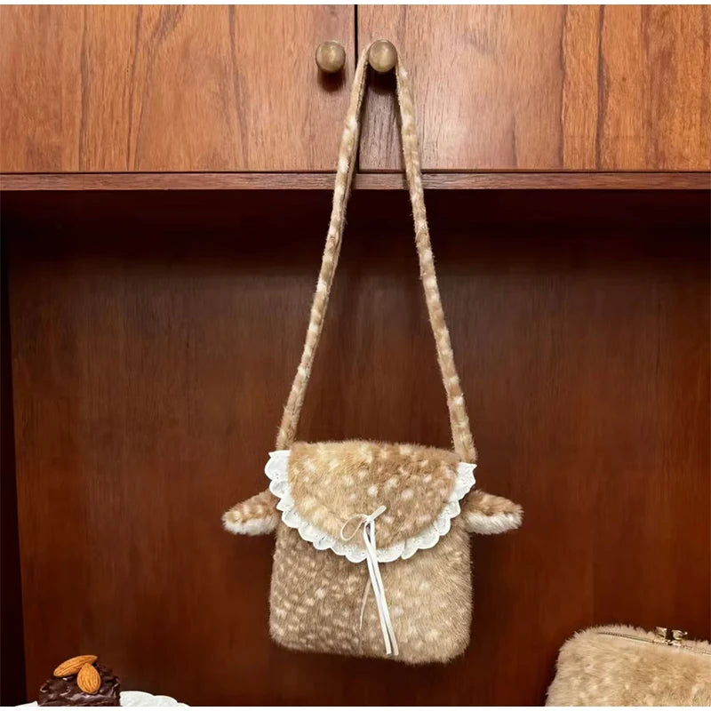 Fawn Plush Bag