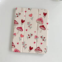 Mushroom Hearts iPad Case