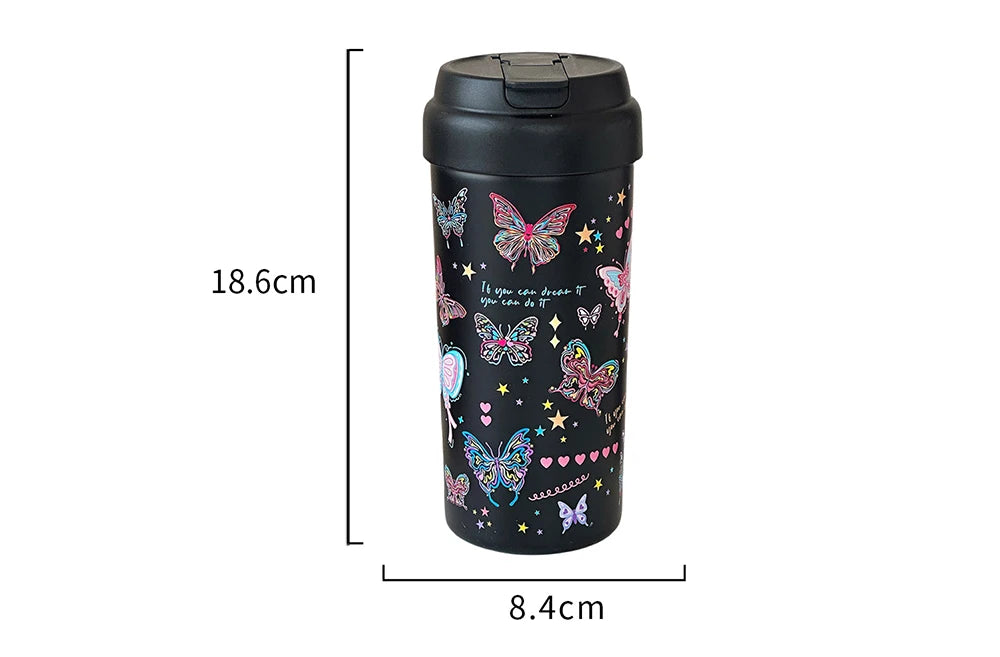 ButterflyTea Kawaii Thermal Tumbler 550ml