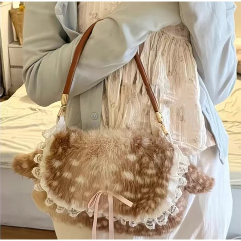 Fawn Plush Bag