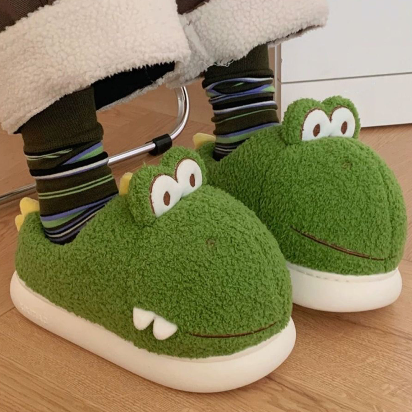 Croc Platform Slippers