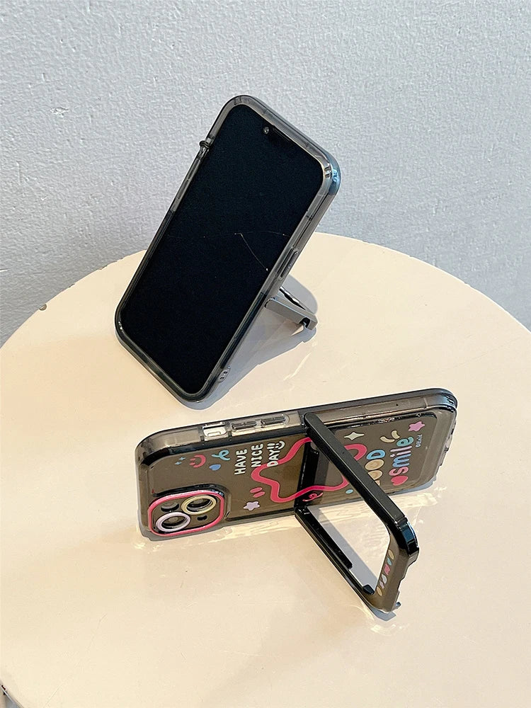 StarSmile Clear iPhone Case with Stand