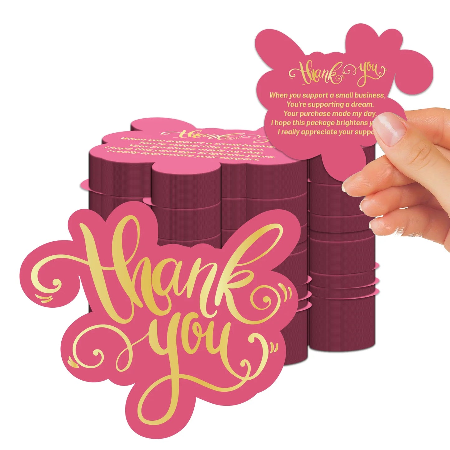 BlushGrace Thank You Cards 100-Pack
