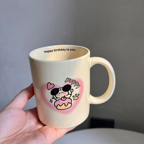 Puppuccino Mug - Kawaii Puppy Coffee Mug