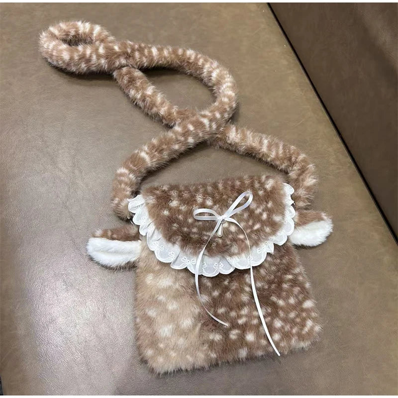Fawn Plush Bag