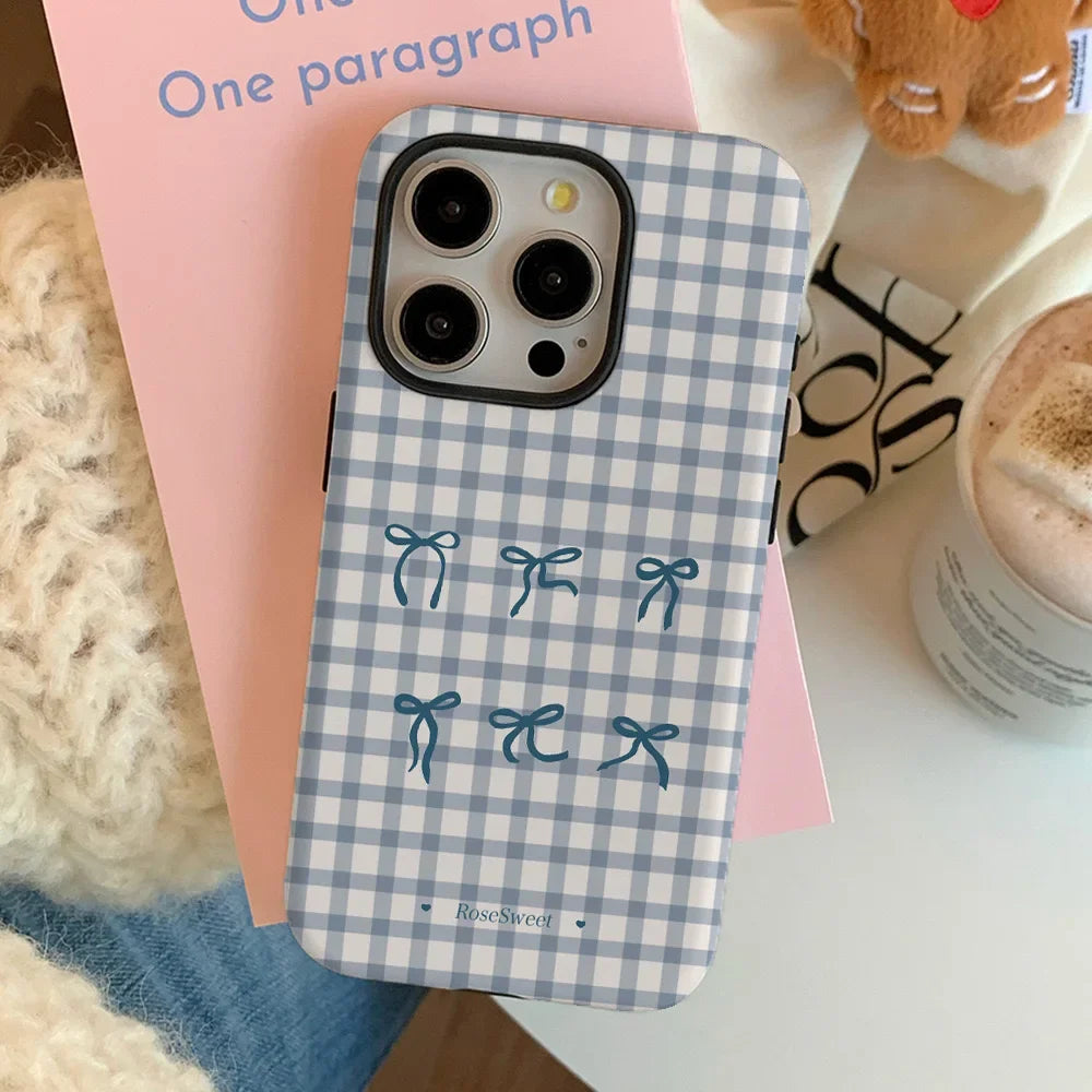 Blue Bow - iPhone case