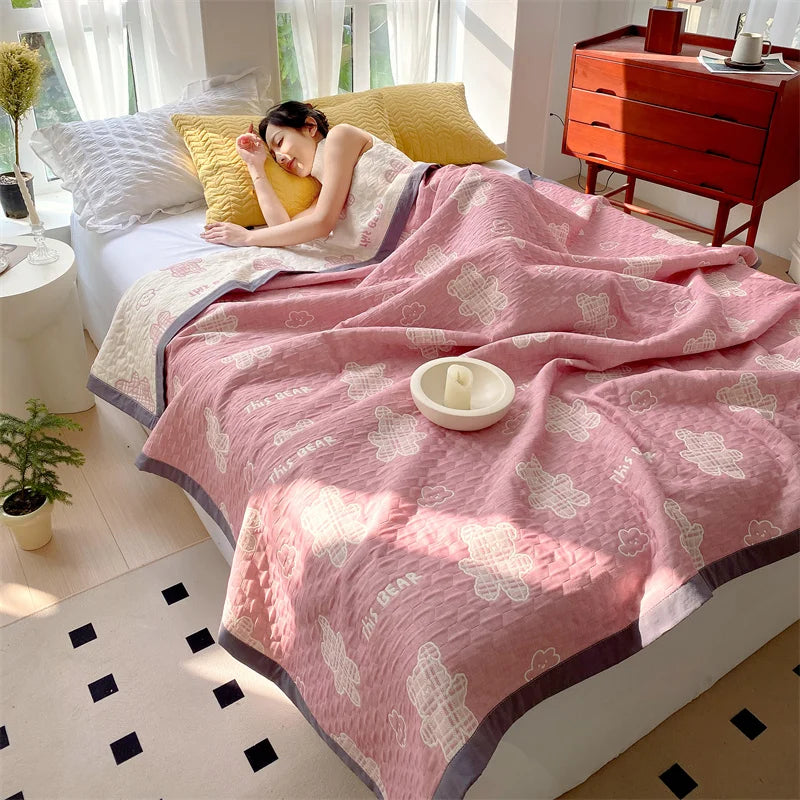 Cozy Critters Cotton Blanket