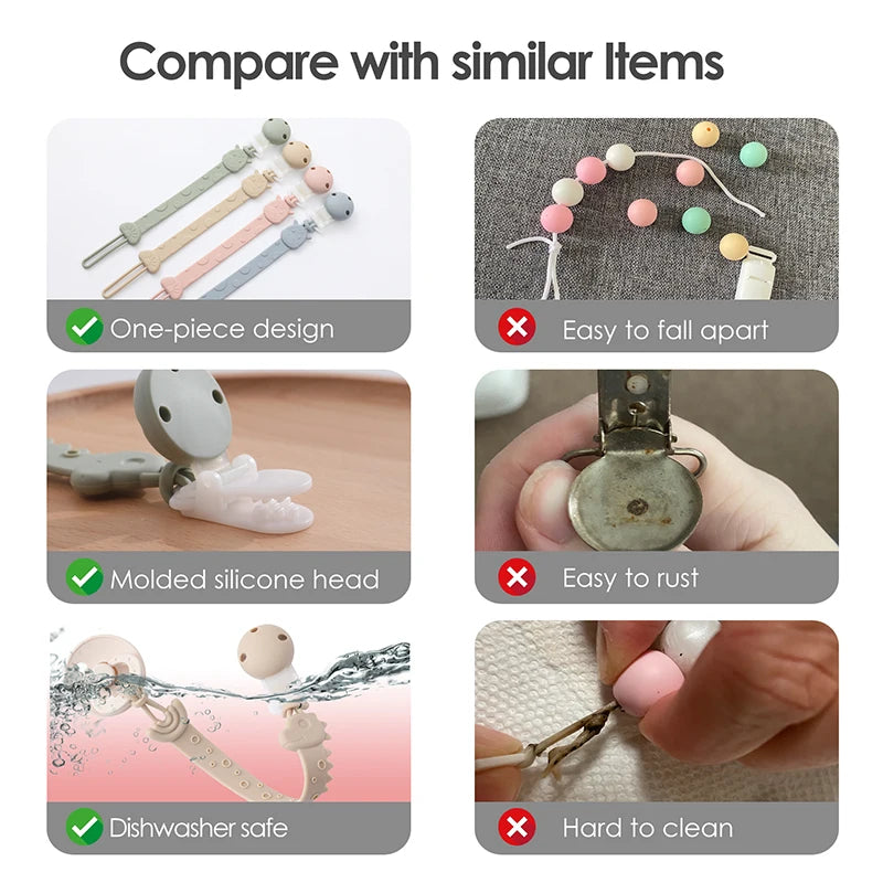 Animal Friends -  Pacifier Clips