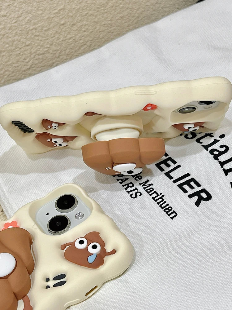 PoopStand Funny iPhone Case with Kickstand