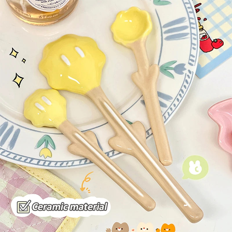 BloomSpoon Kawaii Tulip Ceramic Spoon