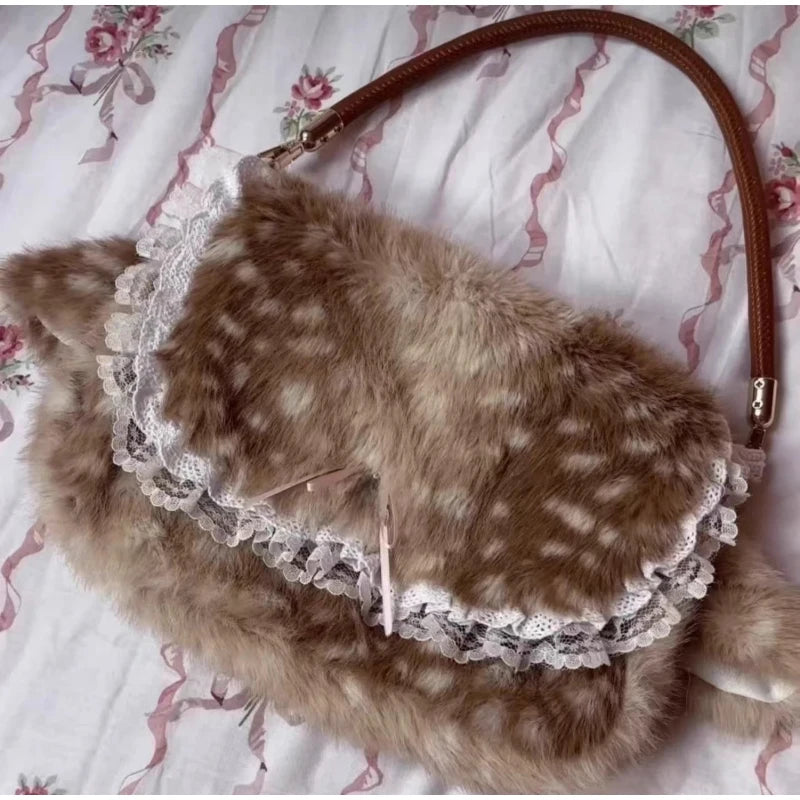 Fawn Plush Bag