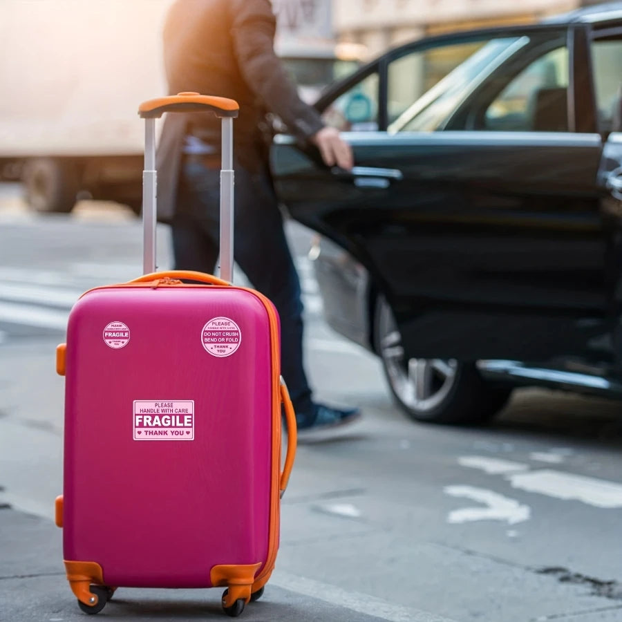 CareShield Fragile Shipping Stickers 100-Pack