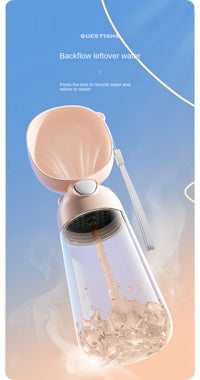 HydroSip Portable Pet Water Bottle 2-in-1