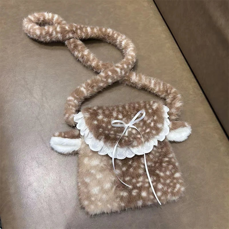 Fawn Plush Bag