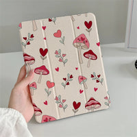 Mushroom Hearts iPad Case
