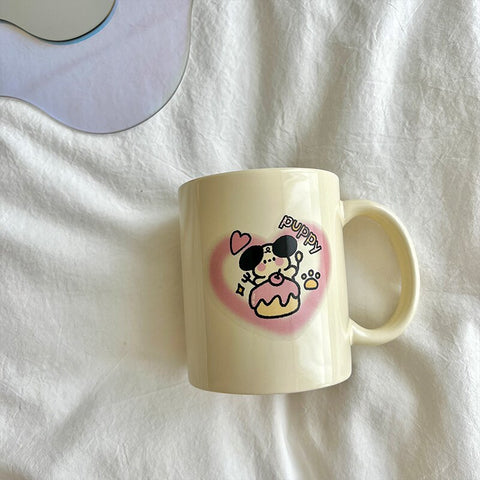 Puppuccino Mug - Kawaii Puppy Coffee Mug