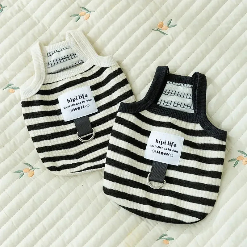 Knitted Stripe Sling Tank