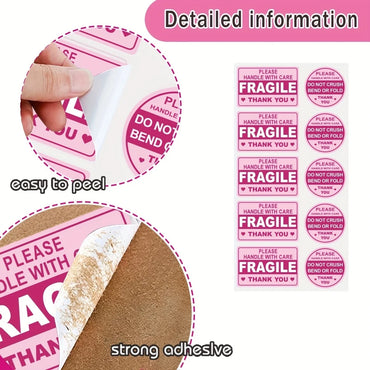 CareShield Fragile Shipping Stickers 100-Pack