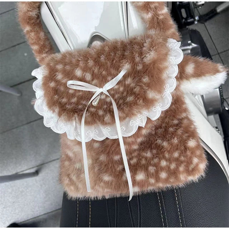 Fawn Plush Bag