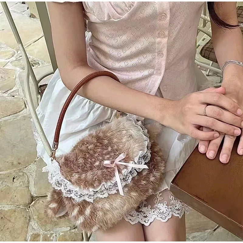 Fawn Plush Bag