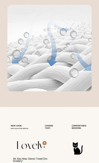 CatStripe Korean Bedding Set 4-Piece