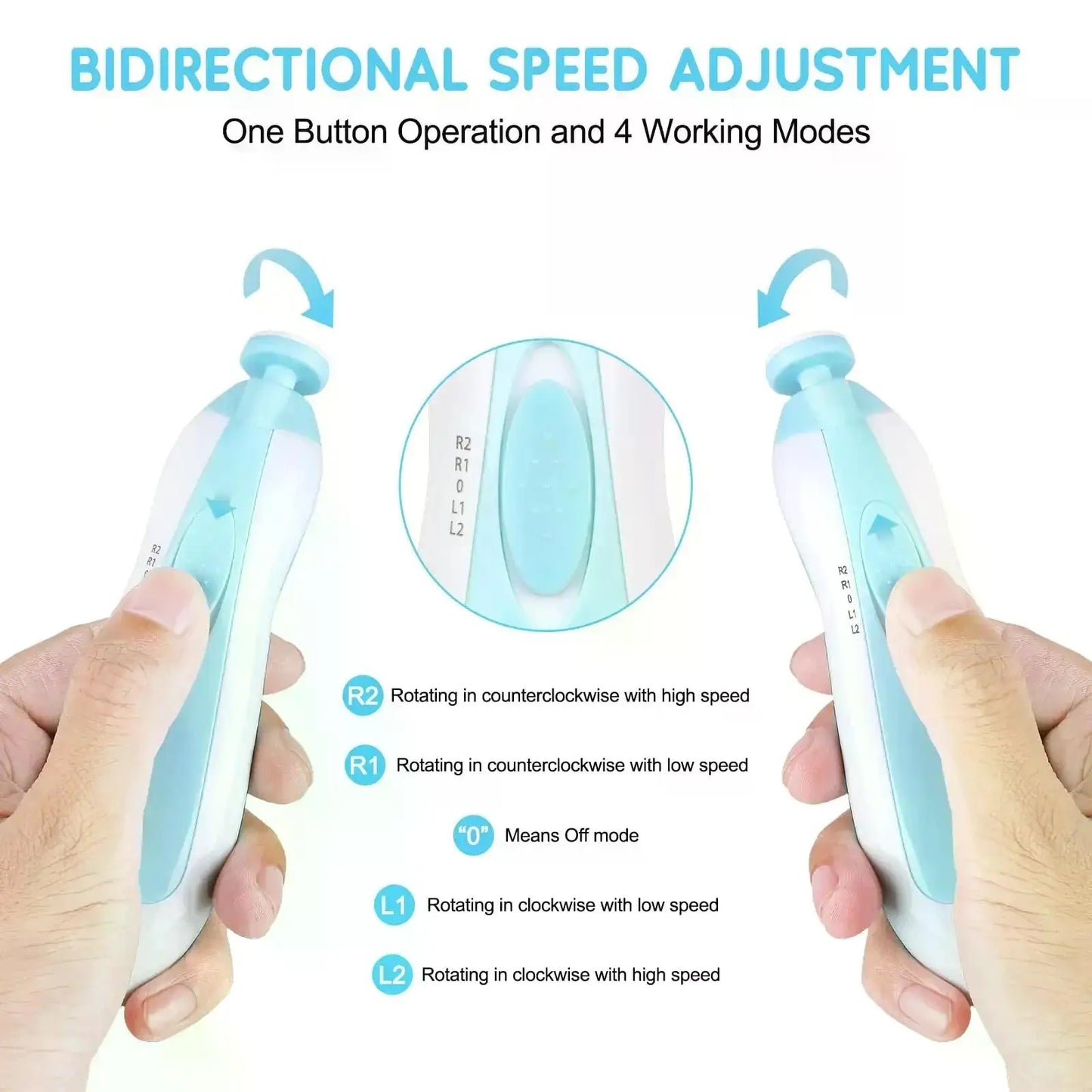 TinyTrim Electric Baby Nail Trimmer