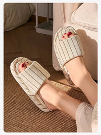 Stripe Silence - Striped Slippers