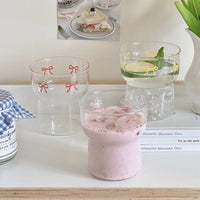 RibbonSip Kawaii Glass Cup 350ml