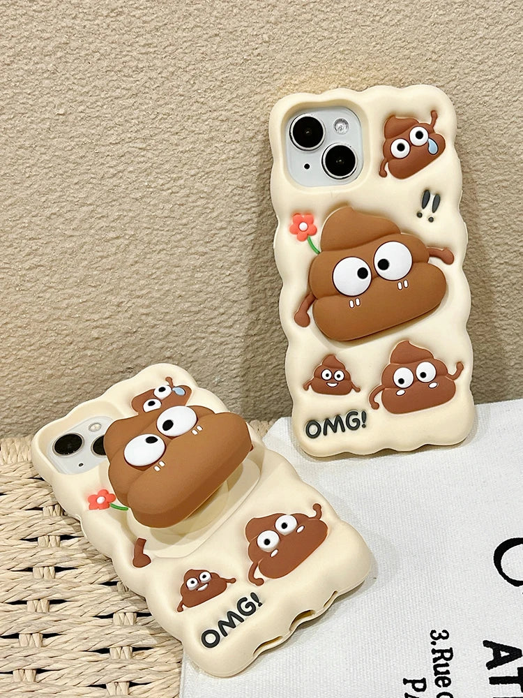 PoopStand Funny iPhone Case with Kickstand