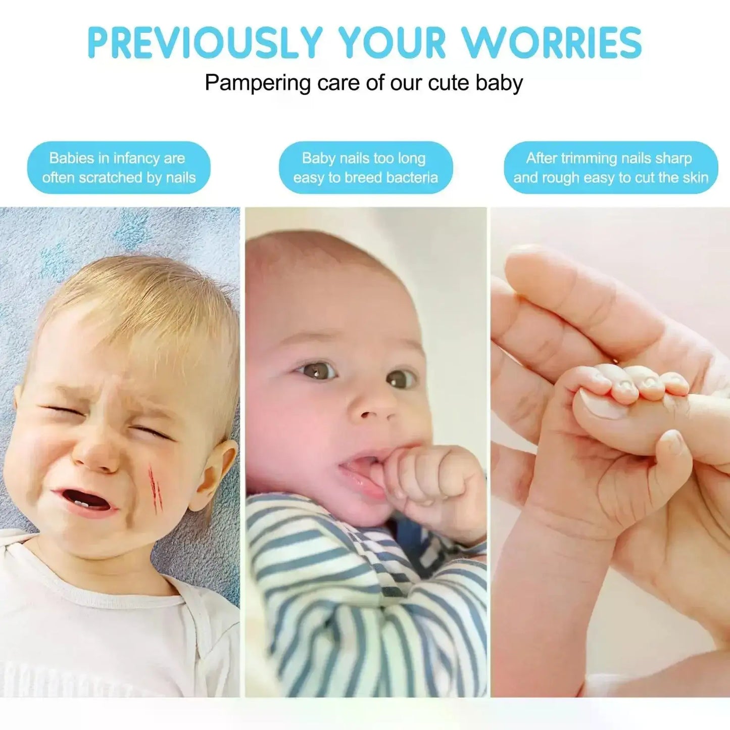 TinyTrim Electric Baby Nail Trimmer