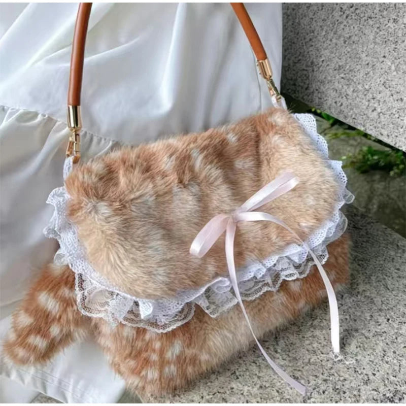Fawn Plush Bag